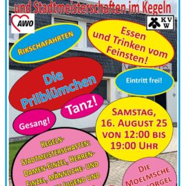Sommer-  und Nachbarschaftsfest der AWO und Stadtmeisterschaften im Kegeln