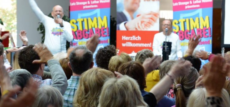 Kulturbistro Lutz Strenger und Lothar Meunier Stimmabgabe Das Mitsingkonzert