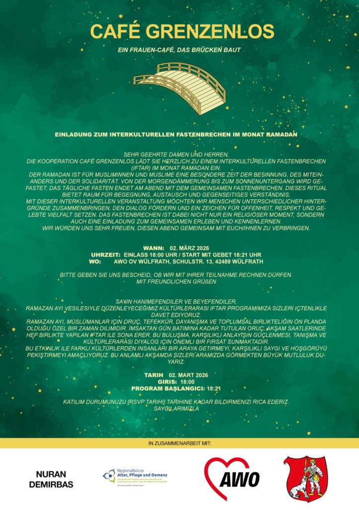 Einladung zum interkulturellen Fastenbrechen im Monat Ramadan