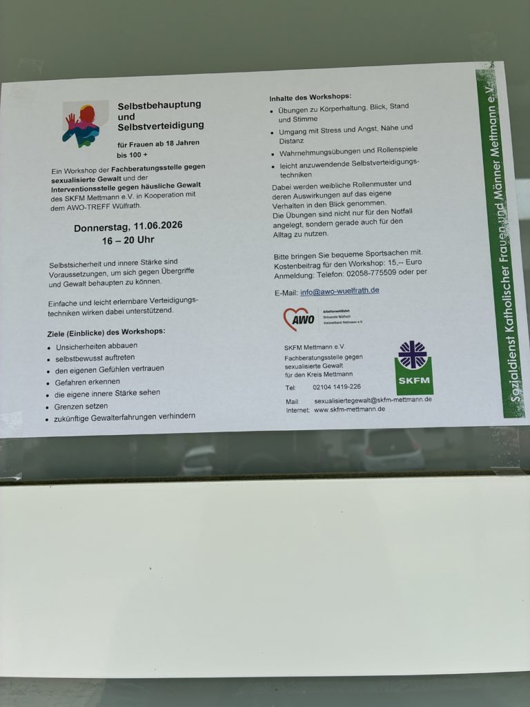 Selbstverteidigung für Frauen