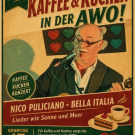 Das Sonntagscafé in der AWO: Nico Pulicano – Bella Italia